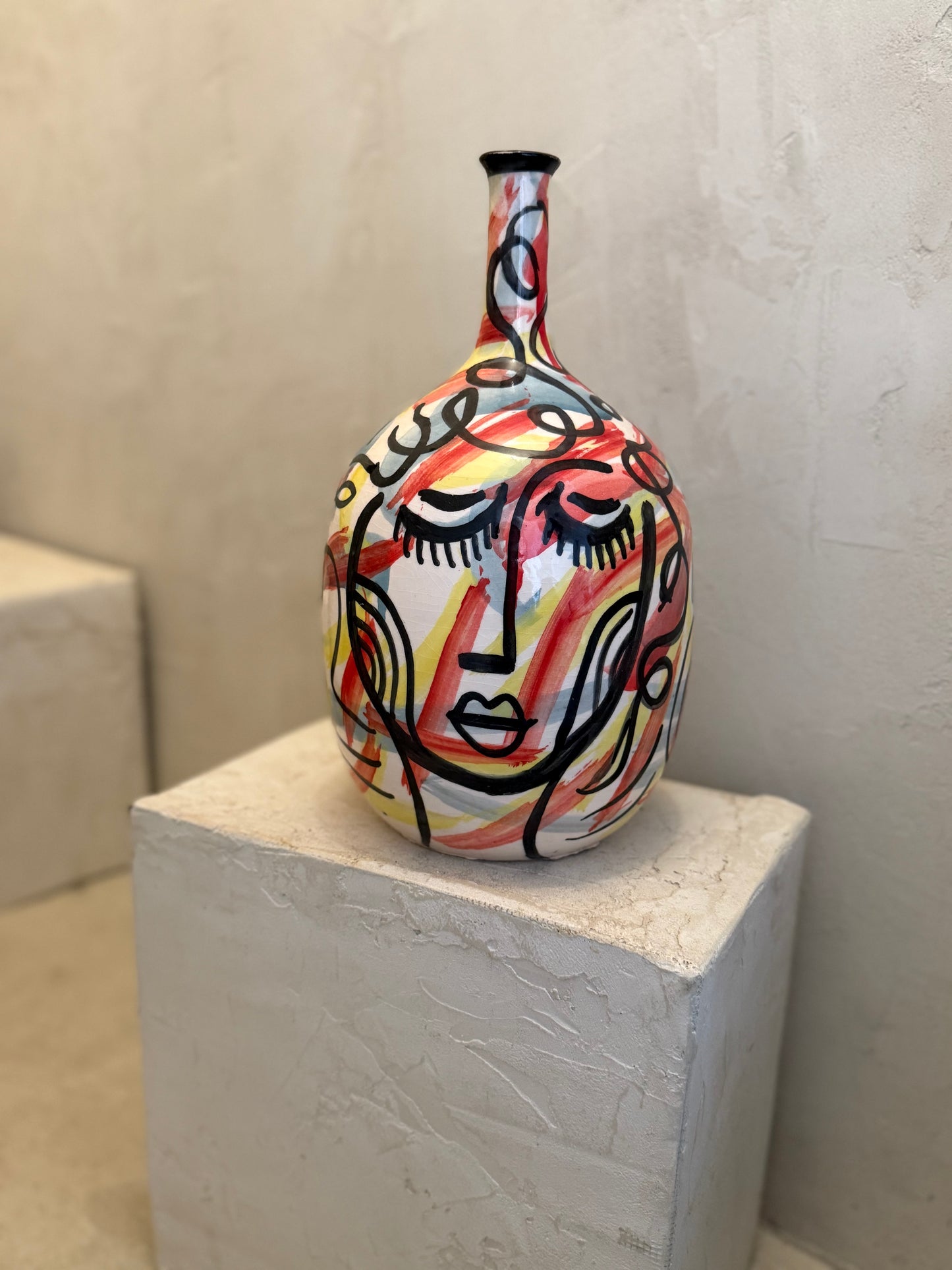 Vase Berbère Pop Art « Muse »