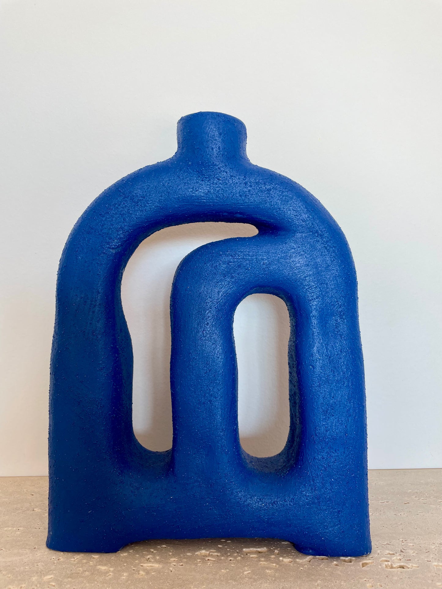 Vase sculptural – Essence bleue