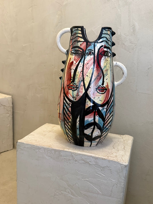 Vase Berbère Pop Art « Dualité »